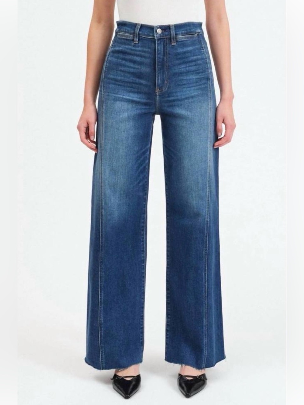 DAZE Women’s Far Out Wide Leg With Seam in Waterfall Size 30